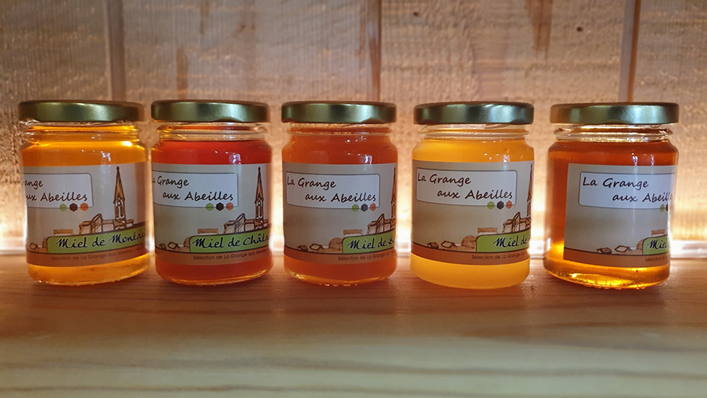 Lot de 5 pots de miel au choix de 125g - La Grange aux Abeilles