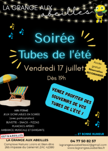 Soirée tubes de lété 2026 juillet